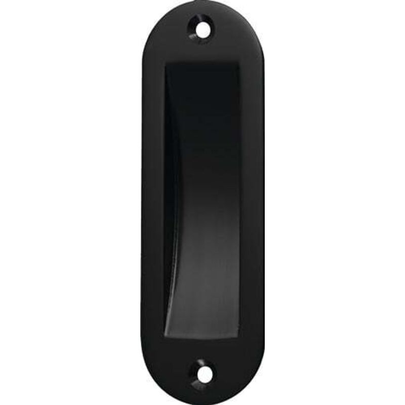 Hermeta - Coque de porte coulissante Alu.noir poudré ov.2xD.5mm L.120mm l.40mm - 4560-70E
