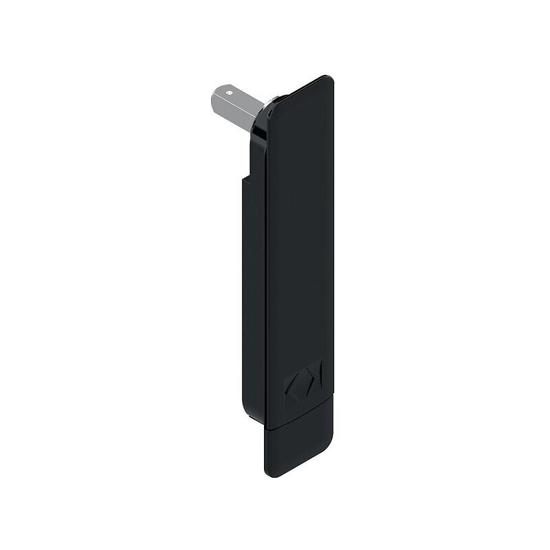 La Croisee Ds - Poignée porte coulissante intérieure à encastrer Shadow carré 7 x 33 pour profil ép. 40 à 54 mm finition noir ral 9005 - la croisée ds