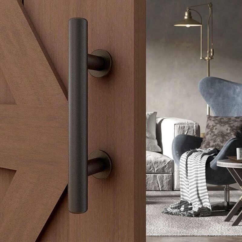 Poignee Porte Coulissante Poignee de Porte Noire Poignée de Porte de Grange Moderne