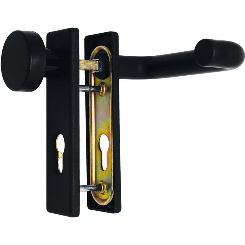 Poignée porte FH-WE-Grt. carré, poignée PZ.kst.noir