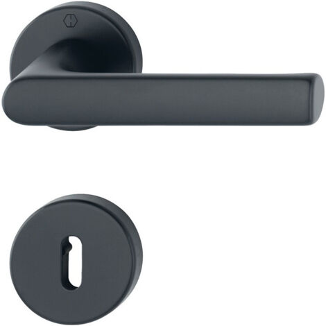 Poignée porte Hamburg 1700/42KB/42KBS F9714 OB DIN Gauche/Droite HOPPE