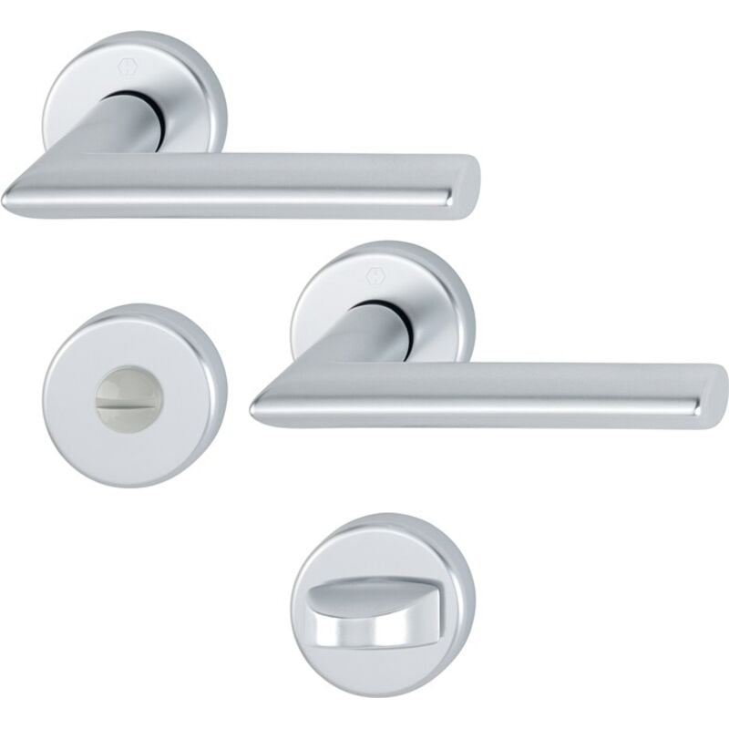 Hoppe - Grille de rosace Stock.1140/42KV/42KVS Alu.F1 rd.SK/OL din l/r d/d - 2783205