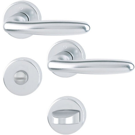 Poignée porte Verona 1510/42KB/42KBS Alu.F1 SK/OL DIN Gauche/Droite D/D HOPPE