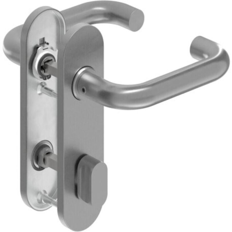 Poignée porte WC-Grt. er Forme en u. Raccord court. Forme en u. Court.