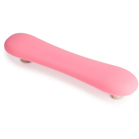 Poignée pour Meuble | Style décoratif | En PVC-ZAMAK | Finition rose | Distance entre pointes : 96 mm | Mesures 131*26*24mm | Système de fixation | Comprend des vis M4 | 2 unités - talla