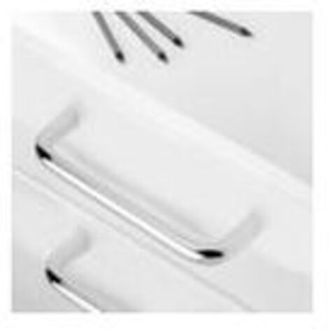 Poignée pour meubles Castellar L104mm entraxe 96mm Acier Chromé mat EMUCA 9298864