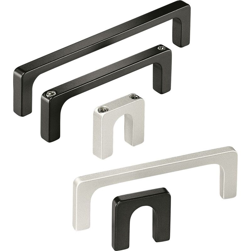 Rohde - R3-12.120.04 Poignée profilé pour vis à tête cylindrique noir (l x l x h) 132 x 12 x 40 mm 1 pc(s) Y835411