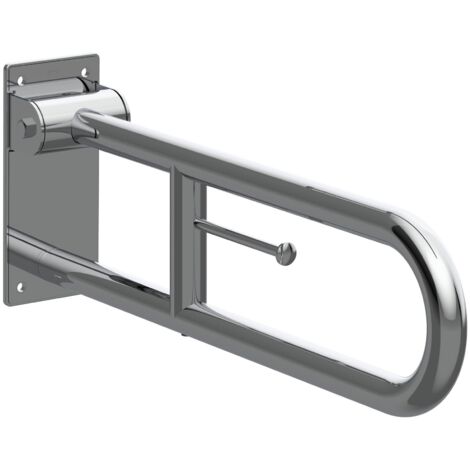 Poignée rabattable avec porte-rouleau ACCESS - ROCA Finition : brillante