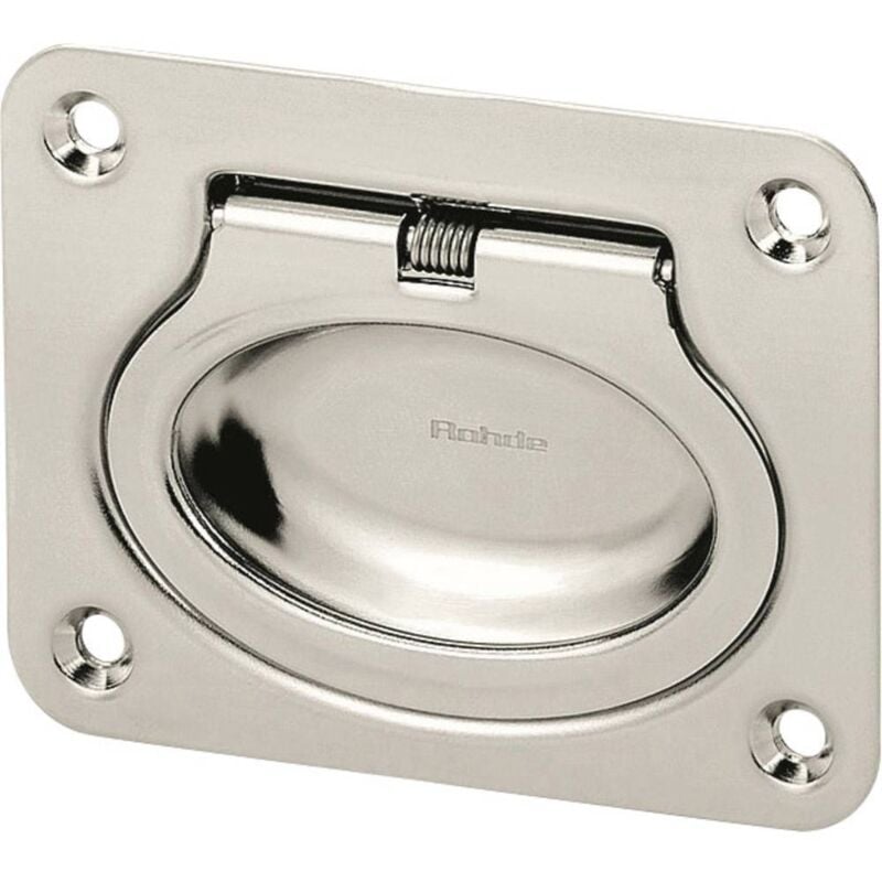 EE-01.R075.39 Poignée rabattable pour vis à tête fraisée argent (l x l x h) 75 x 10 x 58 mm 1 pc(s) - Rohde