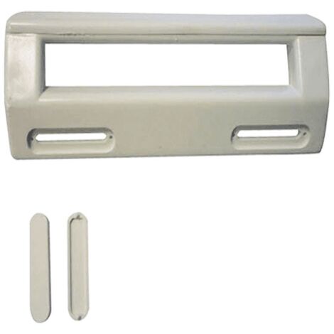 Poignée réfrigérateur blanche universelle – Dimensions 18.7x6.2cm – Entraxe 9.5 à 16cm – Compatible avec Vedette, Thomson, Brandt, Fagor