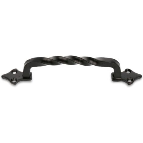 Poignée rétro en fer forgé - OS-6695 - Entraxe de 120 mm - Noire