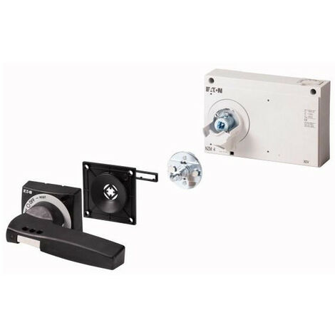Poignée rotative à commande rompue sur porte à commande rompue sur porte verrouillable EATON NZM4-XTVD