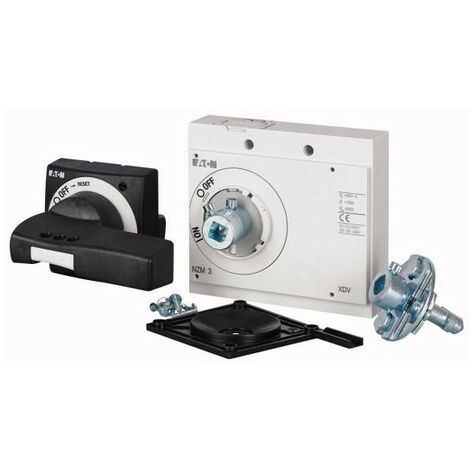 Poignée rotative à commande rompue sur porte noire verrouillable max 60mm axe taille 3 EATON NZM3-XTVDV-60-NA