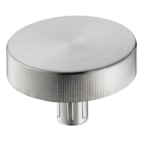 Poignée rotative pour commande excentrée aspect acier inox