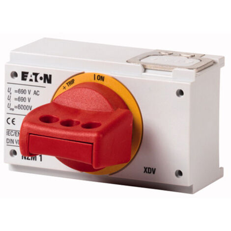 Poignée rotative pour mécanisme inverseur rouge jaune verrouillable taille 1 000260135 EATON NZM1 XDVR