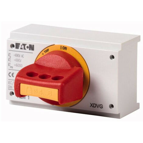 Poignée rotative pour mécanisme inverseur rouge verrouillable taille 2 000285280 EATON NZM2 XDVGR