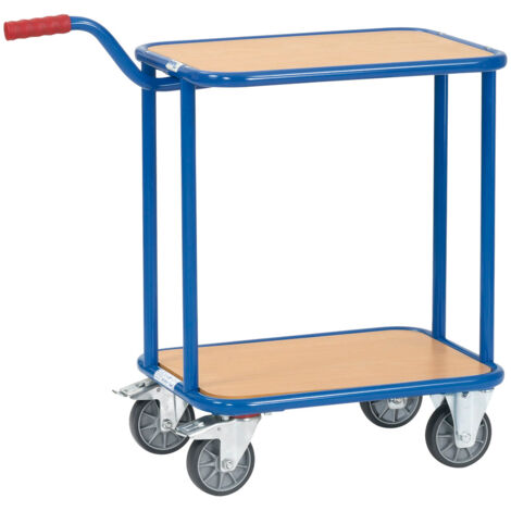 Poignée rouleau KF33 plancher en bois 250 kg 2 étagres Roue TPE 125 mm