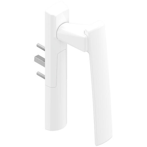 Poignée Sarena intérieure déportée pour profil de 33 à 47 mm d'épaisseur finition blanc RAL 9010 B DS8522 (036) gauche - LA CROISEE D.S.