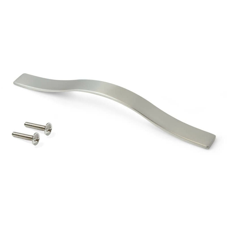 Emuca - Poignée de meuble Shanghai Entraxe 128 Nickel ...