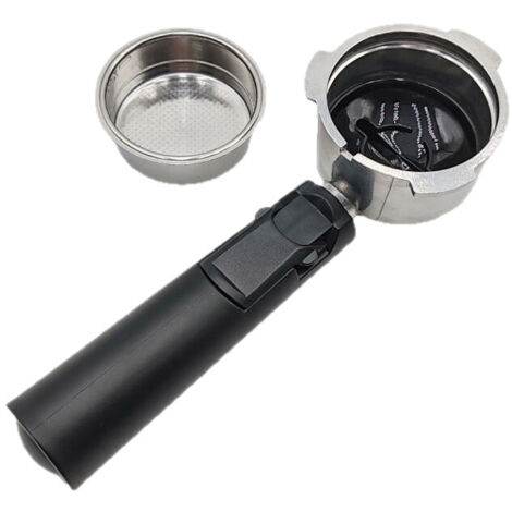 Poignée spécifique pour barista, poignée sans fond en alliage d'aluminium à trois oreilles