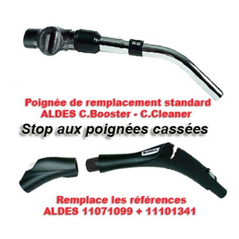 Aldes - Poignée de remplacement standard pour centrale d'aspiration C.Booster et C.Cleaner