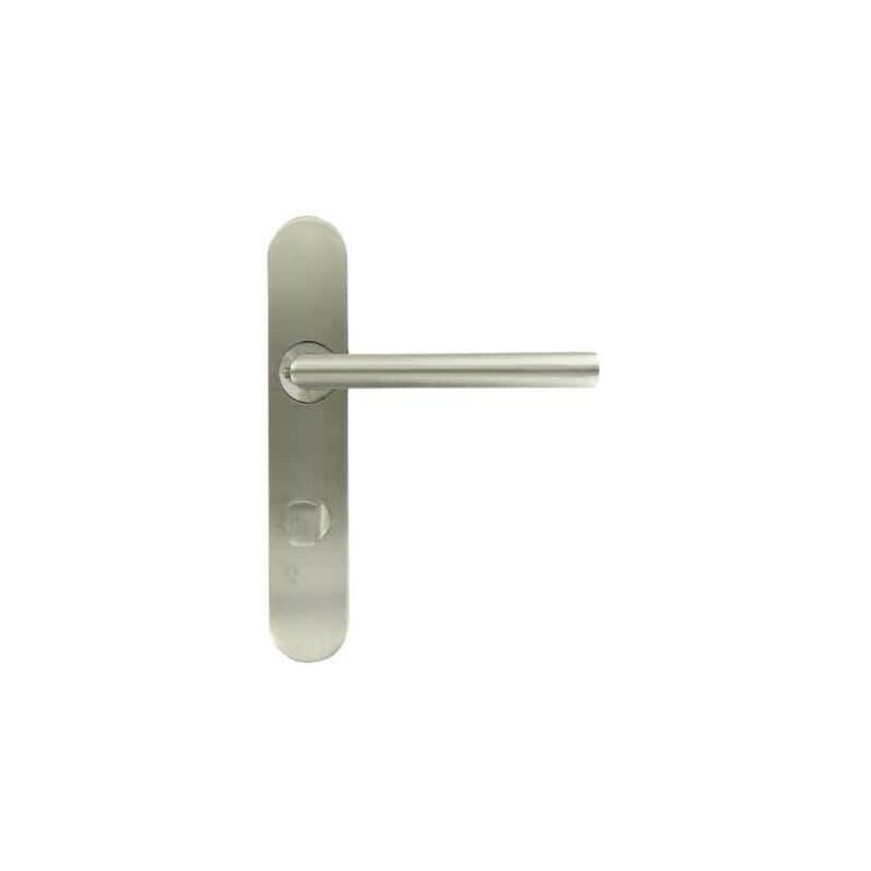 Poignée sur plaque en inox modèle Vif avec bouton de condamnation Klose Besser x2