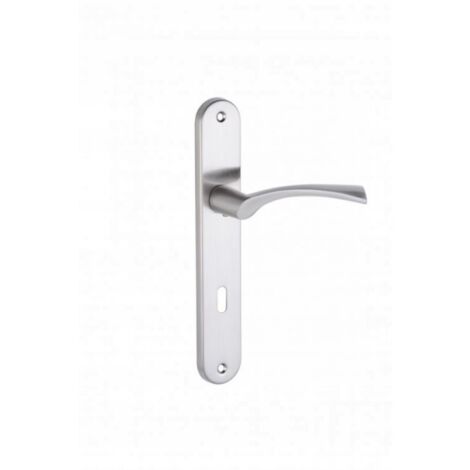 Poignée sur plaque longue NOA Satin 72 mm