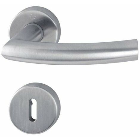 Poignee Sur Rosace Trondheim F69 Inox Mat 1430z-42k-42ks Bcc