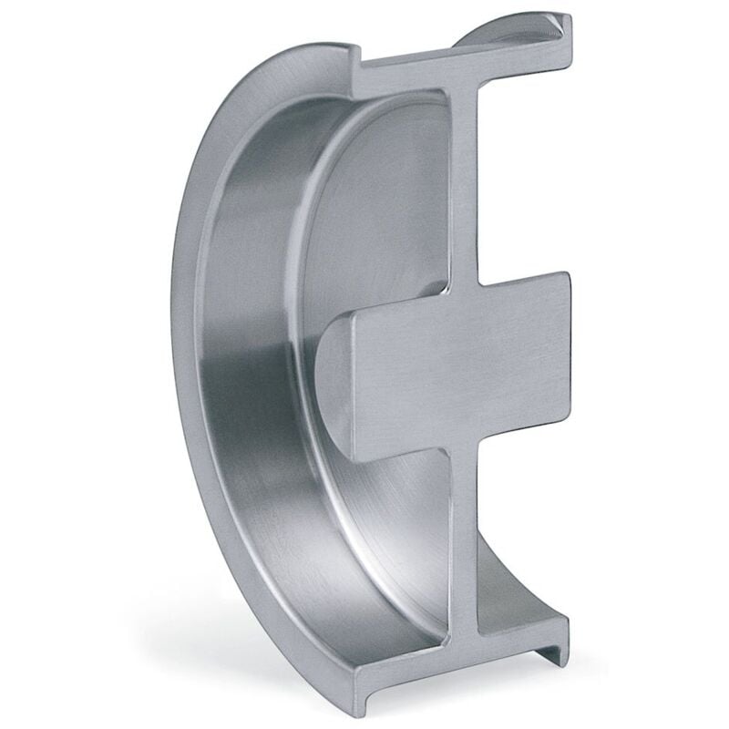 Didheya - Poignée Demi-Lune Pour Inox Mat 10 mm - luna - Poignée sur chant pour portes coulissantes