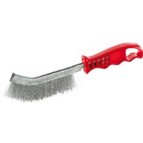 Poignée universelle brosse en fil de laiton 260 mm ondulée