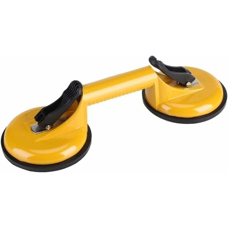 Poignée Ventouse, Ventouse Double Triple Plaque Professionnel en Laiton Pull Lifter Gripper Mover Sucker Pad Auto Outil
