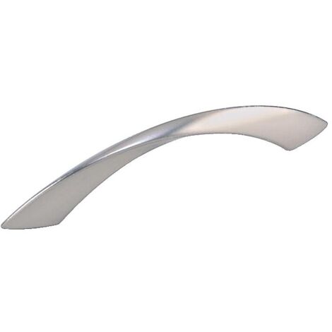 Poignée vrille zinc finition acier inox - longueur 151 mm entraxe 128 mm - Coria