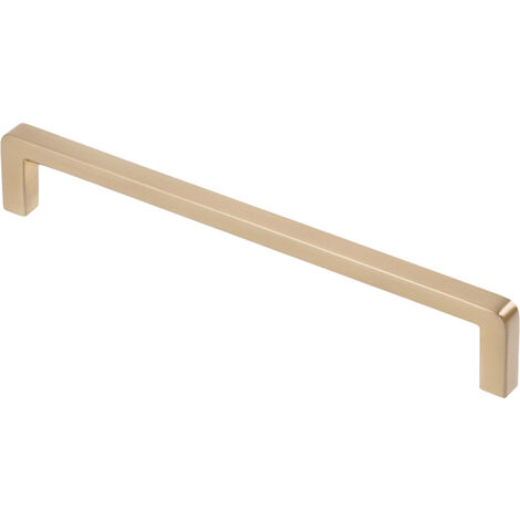 Poignée warwick - Décor : Or brossé - Entraxe : 160 mm - Longueur : 168 mm - FOSUN
