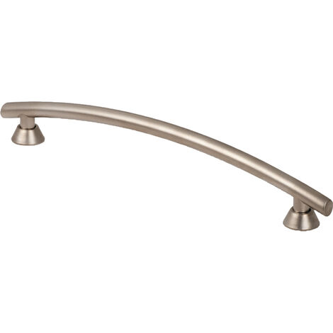 Poignée zamac - Hauteur : 31 mm - Entraxe : 128 mm - Décor : Nickelé mat - Diamètre : 8 mm - Longueur : 154 mm - Matériau : Zamac - REI