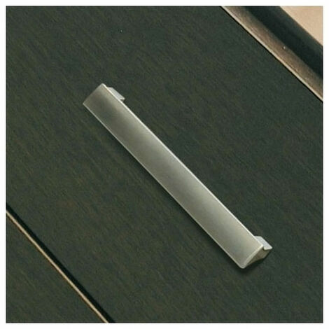 Poignée De Porte Contemporaine – Entraxe 128 Mm, Longueur 145 Mm – Finition Nickelée Poli – En Zamac