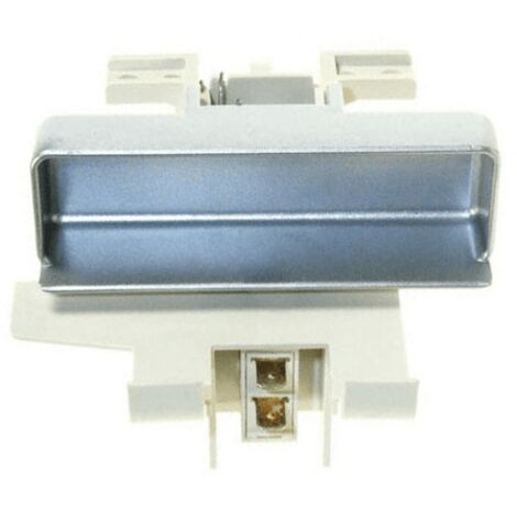 Poignéee de porte complete grise (34420207, 12176000008909) Lave-vaisselle OCEANIC, CURTISS, CONTINENTAL EDISON