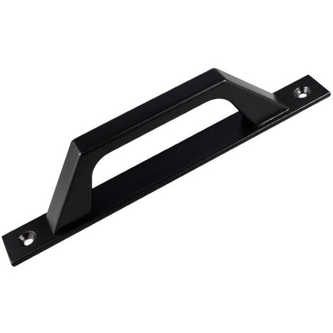 Poignées apparentes en alliage d'aluminium, poignées de portes coulissantes, poignées de balcon et de cuisine, petites poignées de portes et de fenêtres en bois noir.