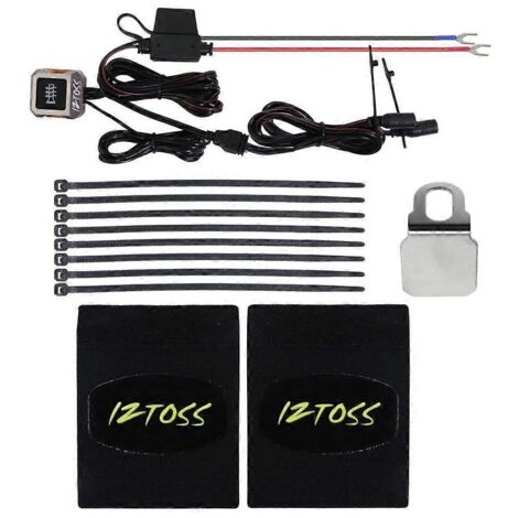 Poignées chauffantes USB pour guidon moto avec contrôle de température, revêtements antidérapants pour poignées de moto, couvre-guidon réglable en température.