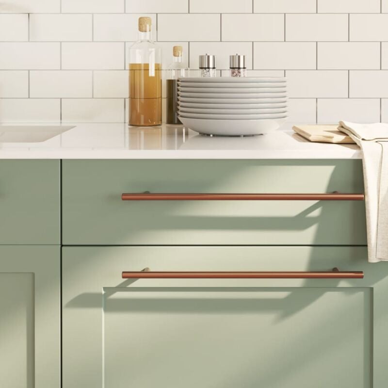 Vidaxl - Poignées d'armoire 10 pcs bronze 320 mm acier inoxydable