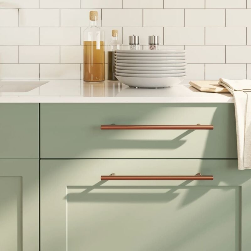 Vidaxl - Poignées d'armoire 10 pcs bronze 224 mm acier inoxydable