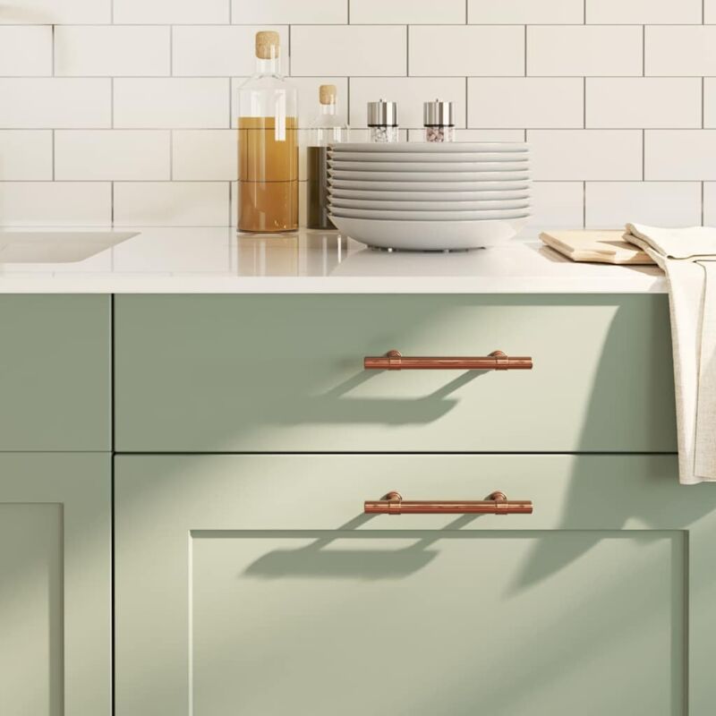 Vidaxl - Poignées d'armoire 10 pcs bronze 96 mm acier inoxydable