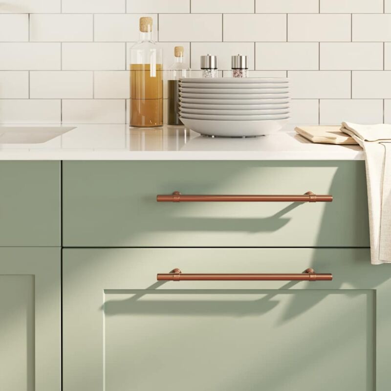 Vidaxl - Poignées d'armoire 5 pcs bronze 224 mm acier inoxydable