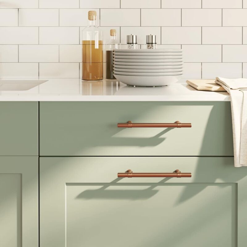 Vidaxl - Poignées d'armoire 10 pcs bronze 128 mm acier inoxydable