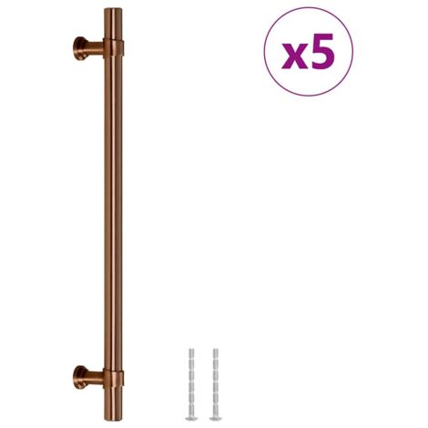 Poignées d'armoire 5 pcs  Poignée de meuble bronze 192 mm acier inoxydable CFW55650