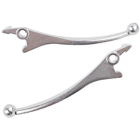 Poignées de frein gauche et droite, levier de frein à disque, poignée de frein à huile pour trottinette électrique Citycoco modifiée, pièces et accessoires - ensemble argenté