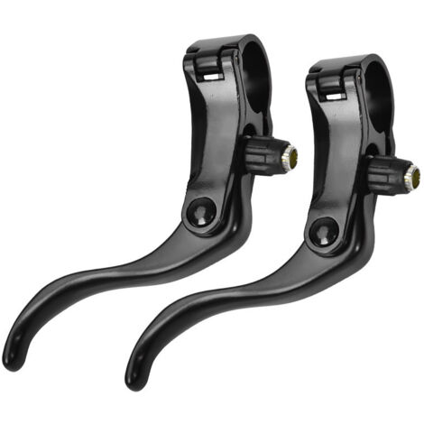 Poignées de frein VTT en alliage aluminium 24mm, accessoire vélo noir pour freins à disque