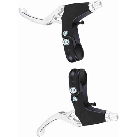Poignées de Frein VTT en Alliage Léger, Compatibles Vélo Route et MTB (Couleur Argent)
