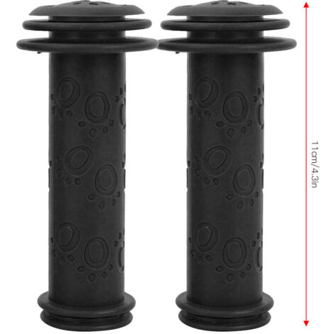 Poignées de guidon antidérapantes pour vélo et trottinette enfants - Noir