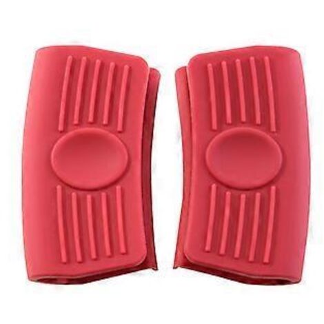 Poignées de maintien en silicone pour diverses casseroles et poêles, housses de poignées souples, inodores et antidérapantes en silicone, au design ergonomique.