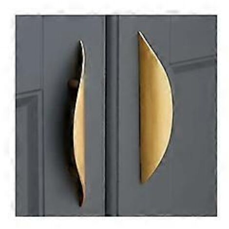 Poignées de meubles dorées - Poignée de porte coulissante - Poignée de tiroir - Pour commodes, armoires - Entraxe 32 mm - Poignées de meubles